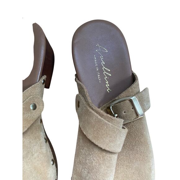 Avellini Tan Suede Clogs Size 37 - Picture 2 of 8